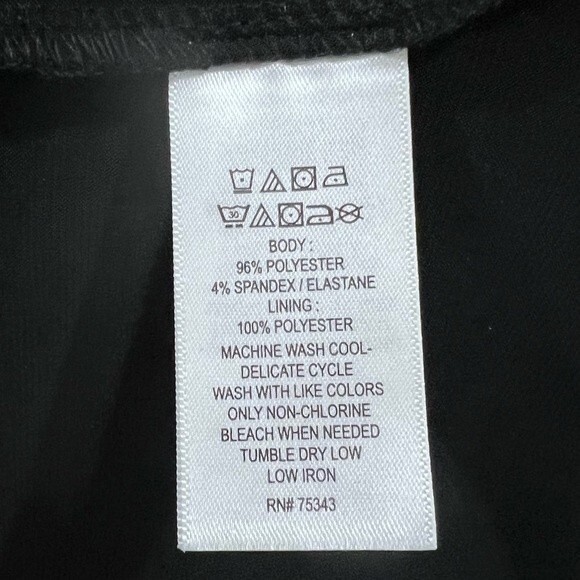 Nicole Miller black trapeze swing dress with pockets size XS NWOT - Picture 9 of 9